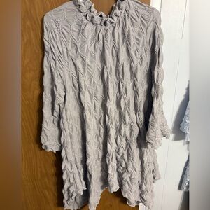 Light gray dressy top